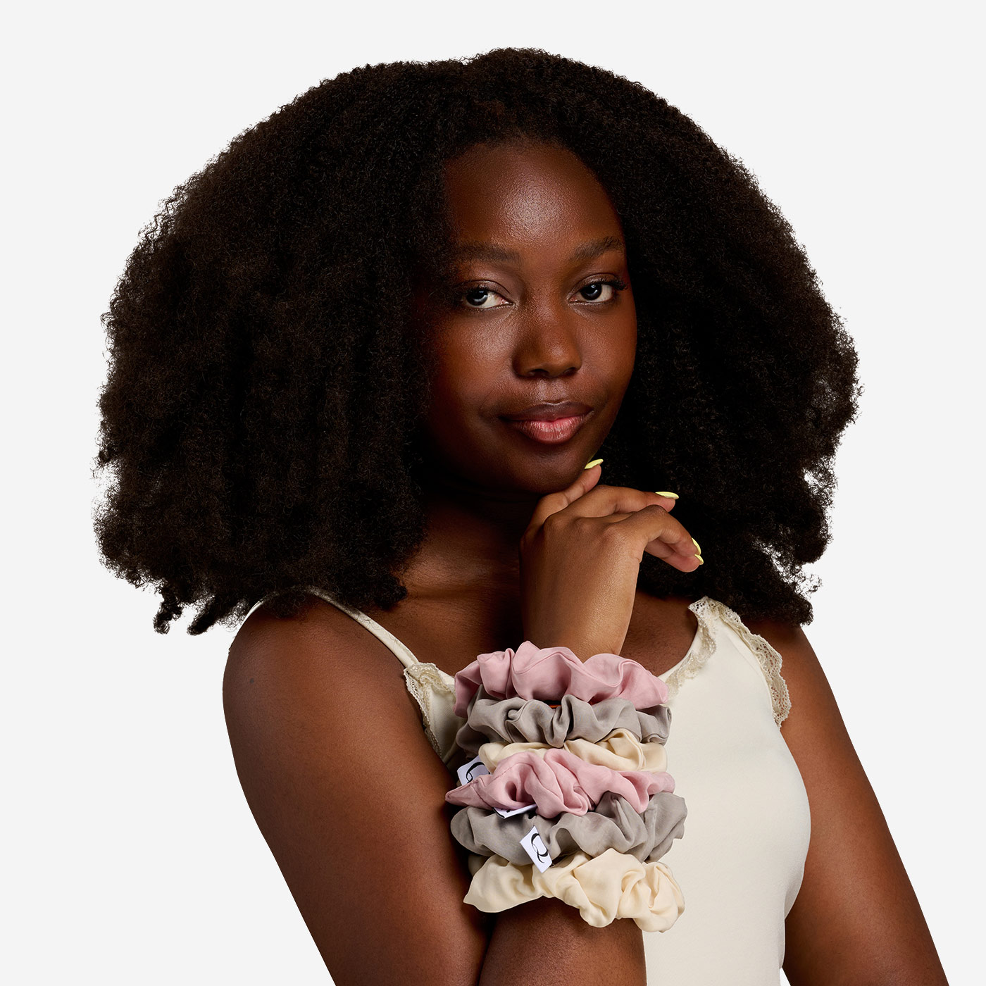 Scrunchies Vegansilk 2er-Set – Bild 16